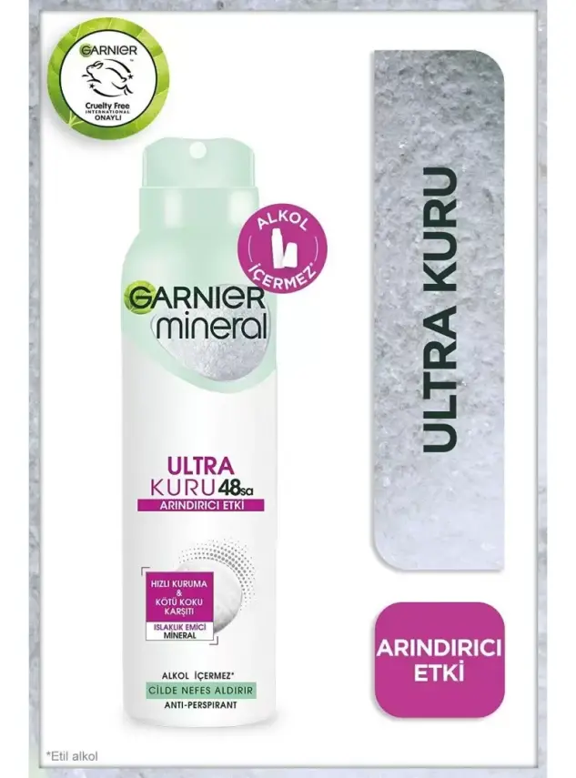 Garnier Mineral Ultra Kuru Sprey Deodorant 150 ml - 1