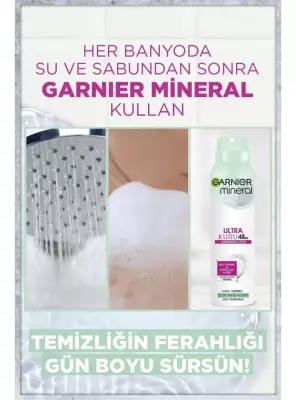 Garnier Mineral Ultra Kuru Sprey Deodorant 150 ml - 3