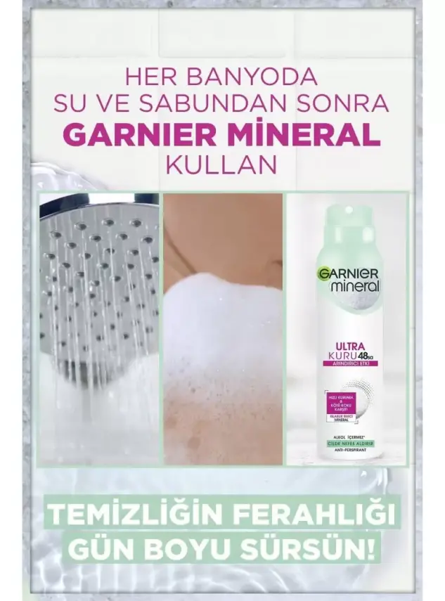 Garnier Mineral Ultra Kuru Sprey Deodorant 150 ml - 3