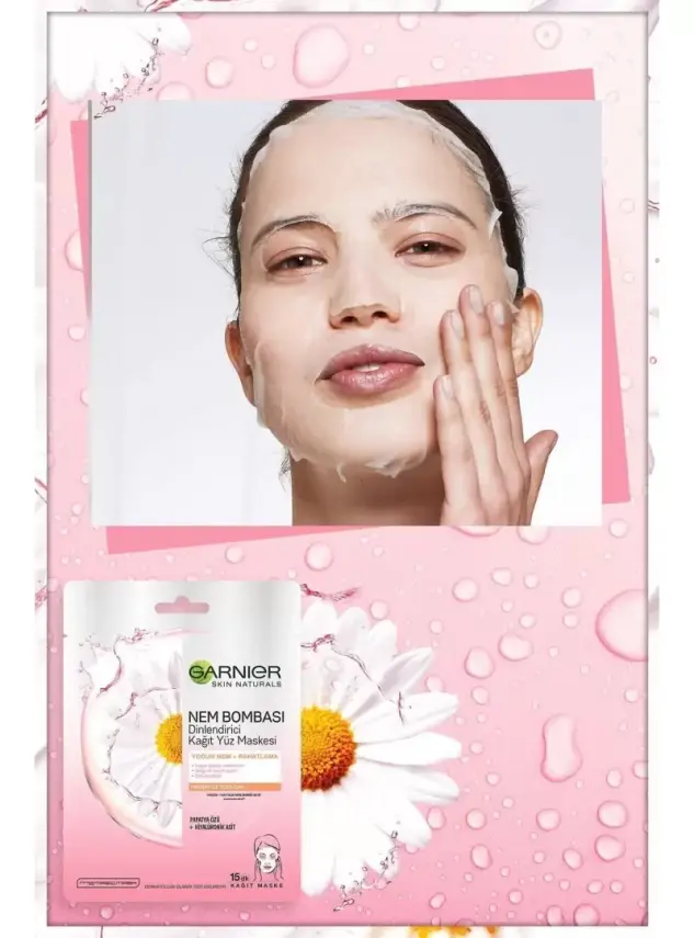 Garnier Nem Bombası Dinlendirici Kağıt Maske 28 gr - 3