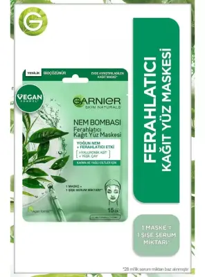 Garnier Nem Bombası Ferahlatıcı Kağıt Maske 28gr - 1
