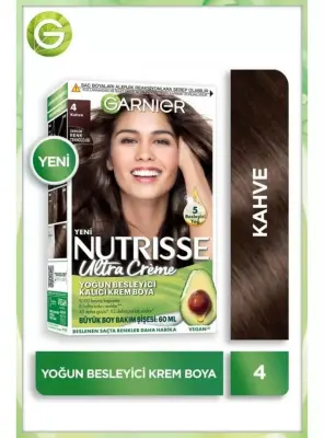 Garnier Nutrisse Yoğun Besleyici Kalıcı Krem Saç Boyası 4 Kahve - 1