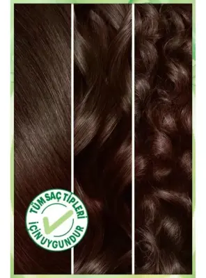 Garnier Nutrisse Yoğun Besleyici Kalıcı Krem Saç Boyası 5.12 Büyüleyici Küllü Kahve - 3