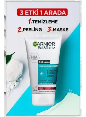 Garnier Saf & Temiz Yağlanma ve Pürüzlere Karşı 3'ü 1 Arada 150 ml - 2