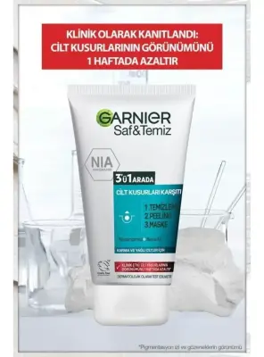 Garnier Saf & Temiz Yağlanma ve Pürüzlere Karşı 3'ü 1 Arada 150 ml - 3
