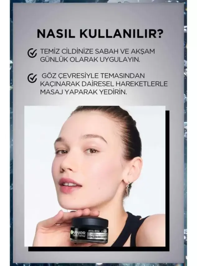 Garnier Saf ve Temiz AHA&BHA Kömür Matlaştırıcı Günlük Nemlendirici Krem 50 ml - 2