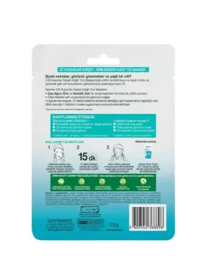 Garnier Saf&temiz Cilt Kusurları Karşıtı Kağıt Yüz Maskesi - 3