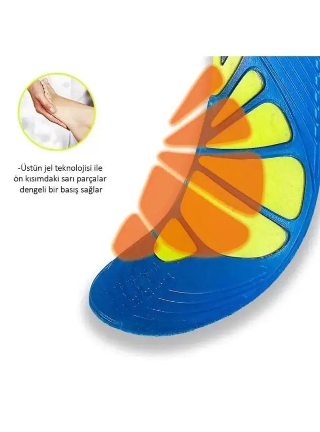 Gel Comfort Erkek Günlük Jel Tabanlık Plus 40-45 AK-14 - 4