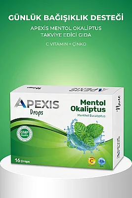 Apexis Drops Mentol Okaliptus Aromalı Pastil 16 Adet - 6