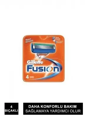 Gillette Fusion Bıçak 4'lü Yedek - 1
