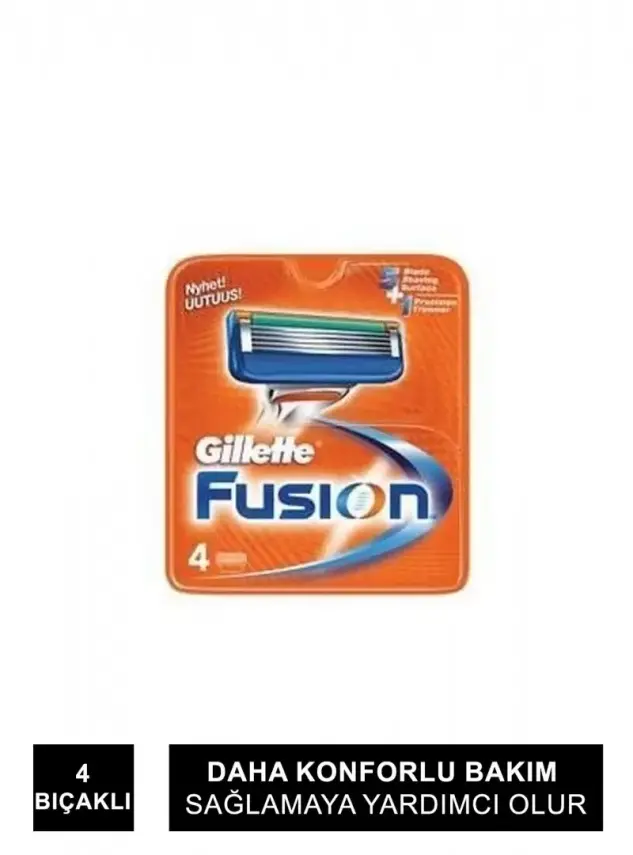 Gillette Fusion Bıçak 4'lü Yedek - 1