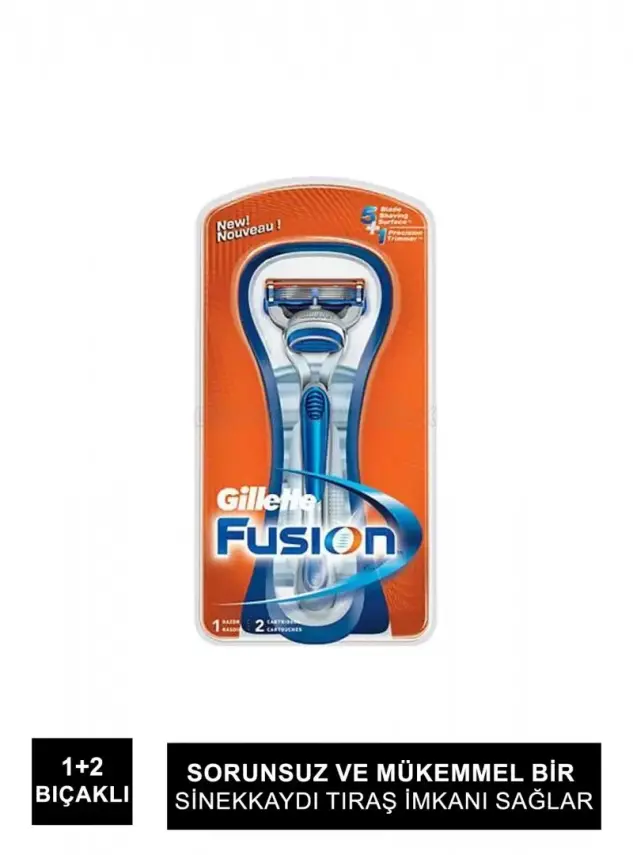 Gillette Fusion Tıraş Makinesi + 2 Yedek Bıçak - 1