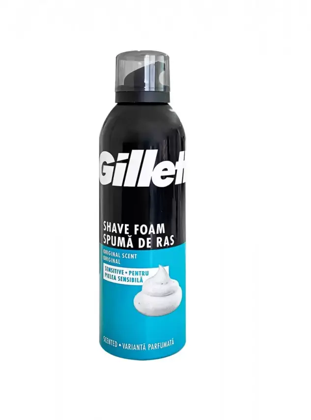 Gillette Hassas Ciltler İçin Tıraş Köpüğü 200 ml - 1