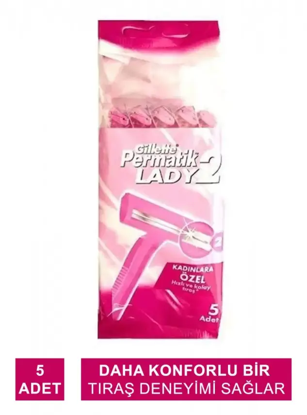 Gillette Lady 2 Kadınlara Özel Permatik 5 Adet - 1