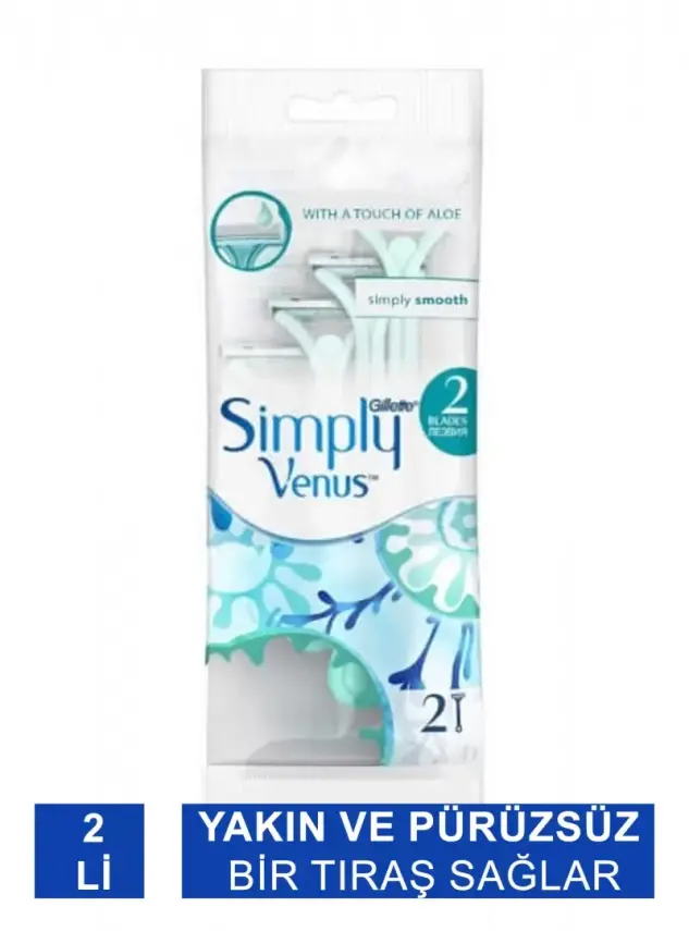 Gillette Venüs Simply 2 Kadın Tıraş Bıçağı 2'li - 2