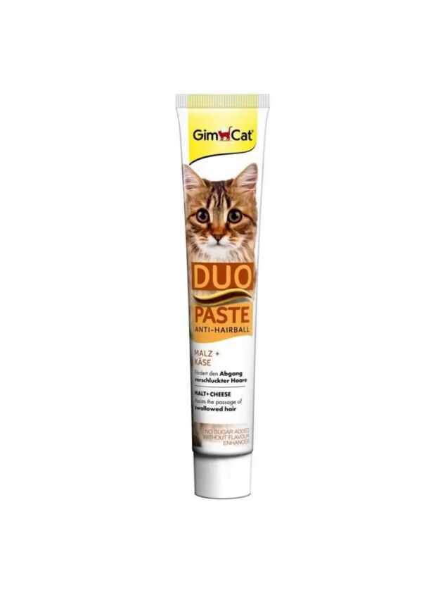 Gımcat Duo Paste Anti-Hairball Tüy Sağlığı için Peynirli Macun 50gr - Gimcat