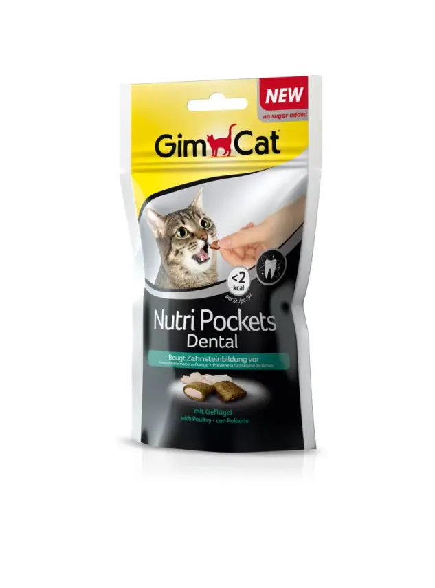 GimCat Nutripockets Kedi Ödülü Dental 60Gr - 1