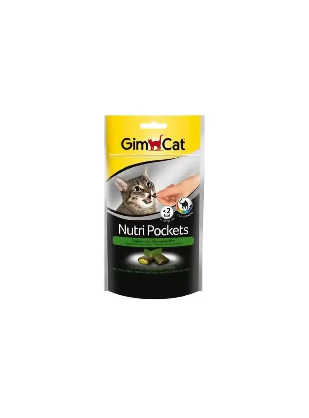 Gımcat Nutrıpockets Kedi Ödülü Kedi Otu MVIT 60 gr - 1