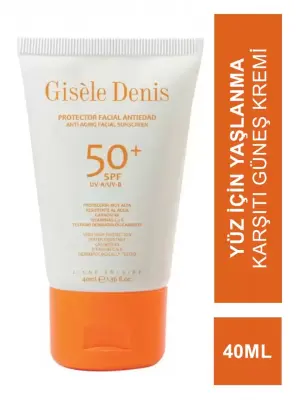Gisele Denis Anti Aging Facial Sunscreen SPF50+ Yüz İçin Yaşlanma Karşıtı Güneş Koruma Kremi 40 ml - 1