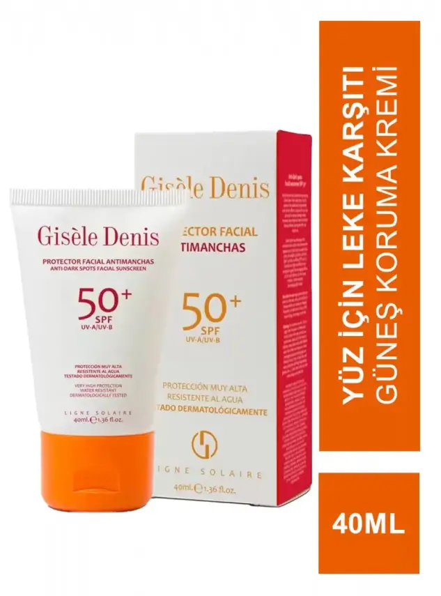 Gisele Denis Anti Dark Facial Suncreen SPF50+ - Yüz İçin Leke Karşıtı Güneş Koruma Kremi - 40 ml - 1