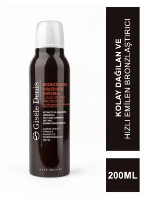 Gisele Denis Instant Bronzer Mist - Anında Bronzlaştırıcı Sprey - 200 ml - 1