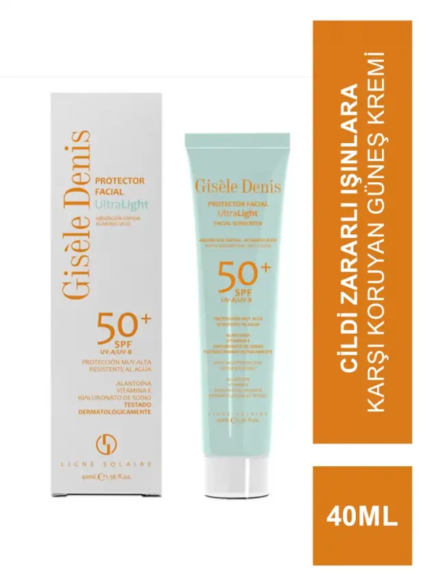 Gisele Denis Protector Ultralight Facial Sunscreen Spf50+ Yüz İçin Ultra Hafif Güneş Koruma Kremi 40 ml - 1