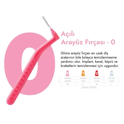Glimo Açılı Arayüz Fırçası - XS - 1