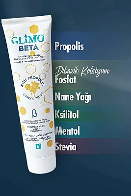 Glimo Beta Doğal Diş Macunu 75 ml - 2