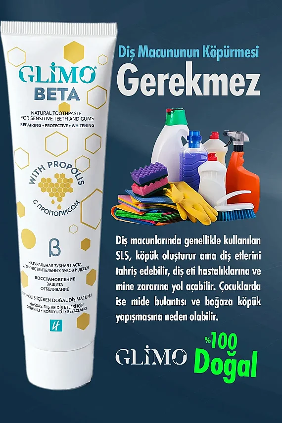 Glimo Beta Doğal Diş Macunu 75 ml - 3