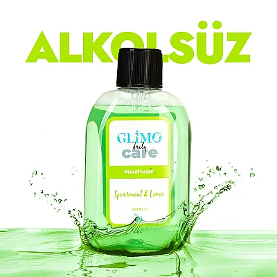 Glimo Care Daily Bahçe Nanesi ve Misket Limonu Ağız Bakım Suyu 250 ml - 3