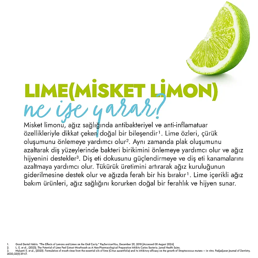Glimo Care Daily Bahçe Nanesi ve Misket Limonu Ağız Bakım Suyu 250 ml - 4