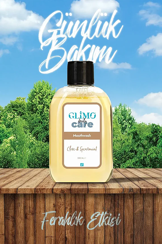 Glimo Daily Care Clove & Spearmint Mouthwash 250ml - 4