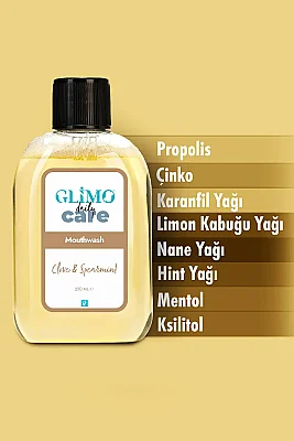 Glimo Daily Care Clove & Spearmint Mouthwash 250ml - 6