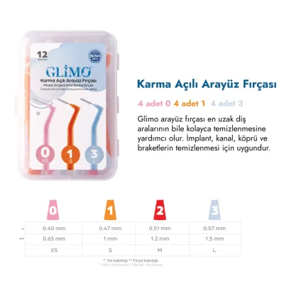 Glimo Karma Açılı Arayüz Fırçası - 1