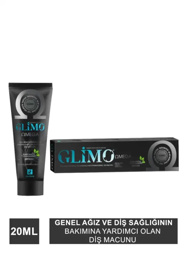 Glimo Omega Doğal Diş Macunu 20 ml - 1