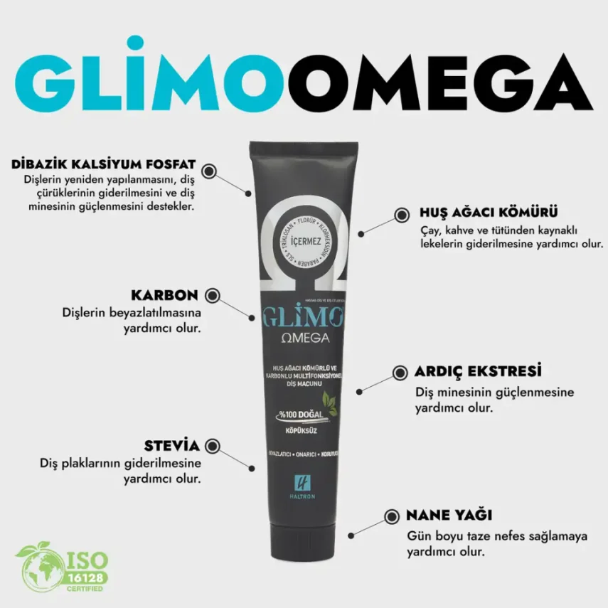 OUTLET-Glimo Omega Doğal Diş Macunu 75 ml - 2