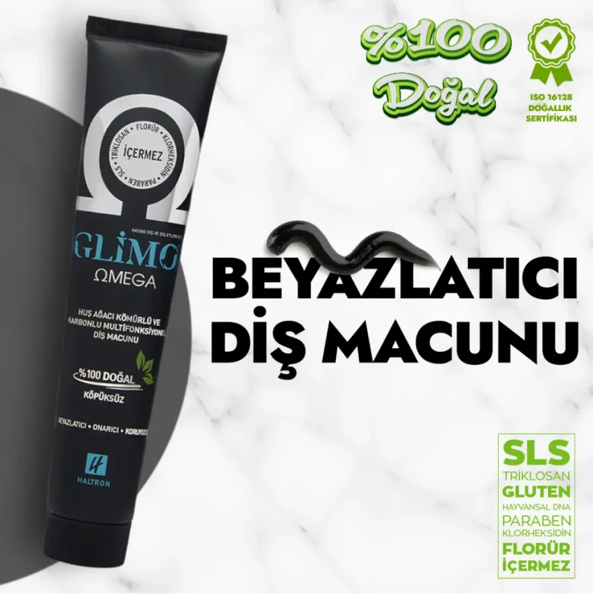 Glimo Omega Doğal Diş Macunu 75 ml - 1
