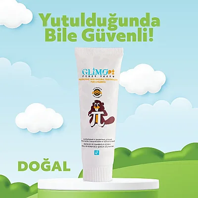 Glimo Pi First Teeth Probiyotikli Doğal Çocuk Diş Macunu 50ml - 3