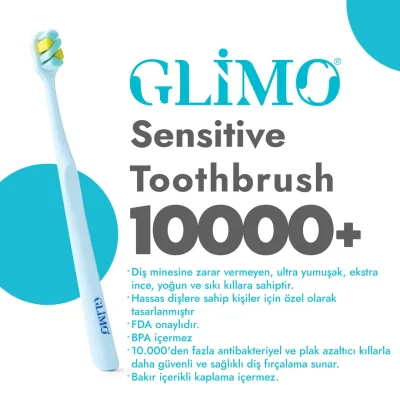 Glimo Sensitive Diş Fırçası 10000+ Ultra Soft - 1