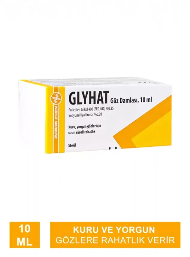 Glyhat Göz Damlası 10 Ml Kuru ve Yorgun Gözler İçin - 2AL1ÖDE - 2