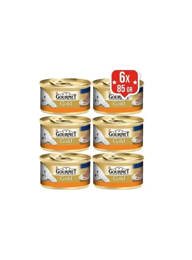 Gourmet Gold Kıyılmış Hindili Konserve Kedi Maması 85Gr 6 AL 5 ÖDE - 1
