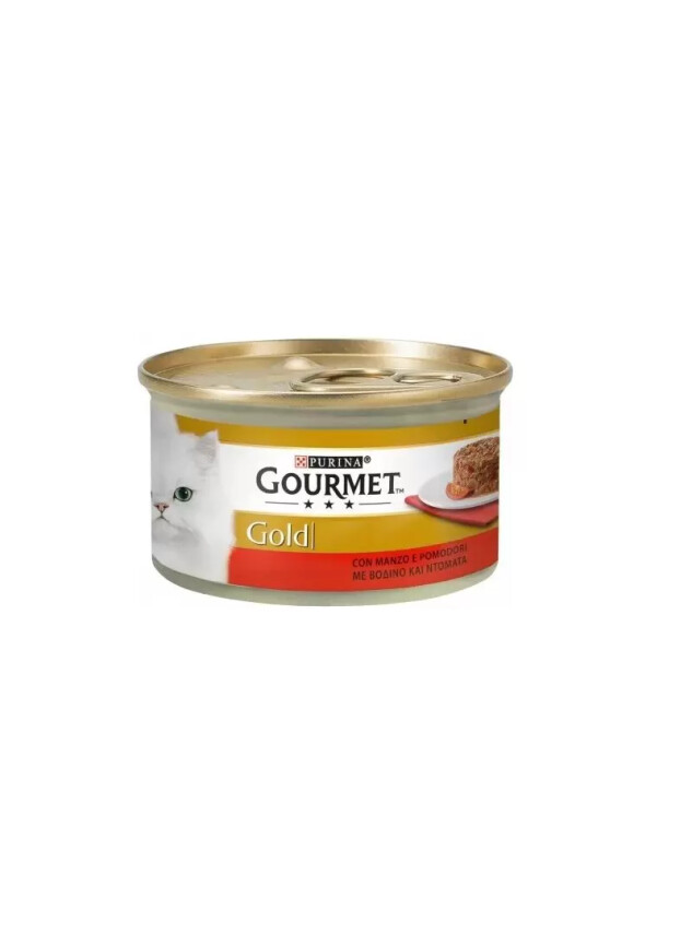 Gourmet Gold Kıyılmış Sığır Etli Ve Domatesli Yetişkin Kedi Konservesi 85 Gr - Diğer Bakım Ürünleri