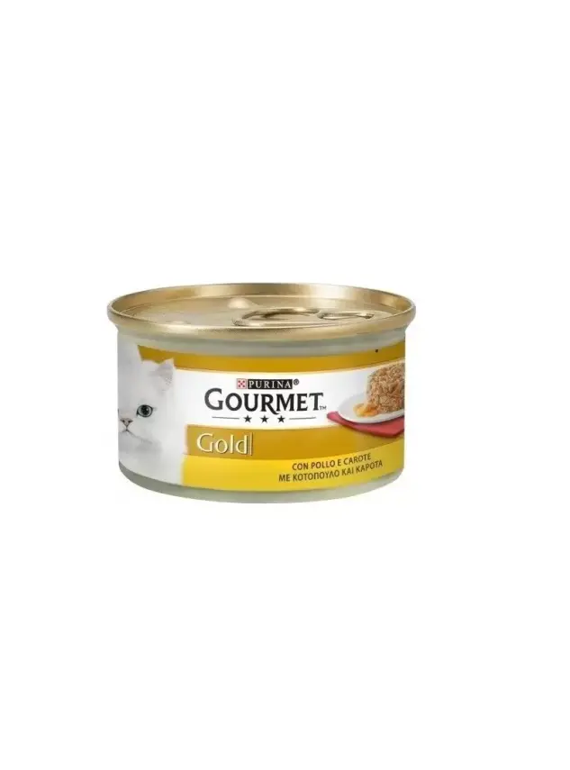 Gourmet Gold Kıyılmış Tavuklu Ve Havuçlu Yetişkin Kedi Konservesi 85 Gr - 1
