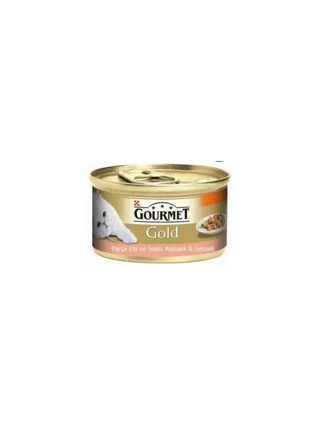 Gourmet Gold Parça Etli Alabalık Ve Sebzeli Kedi Konservesi 85 Gr - 1