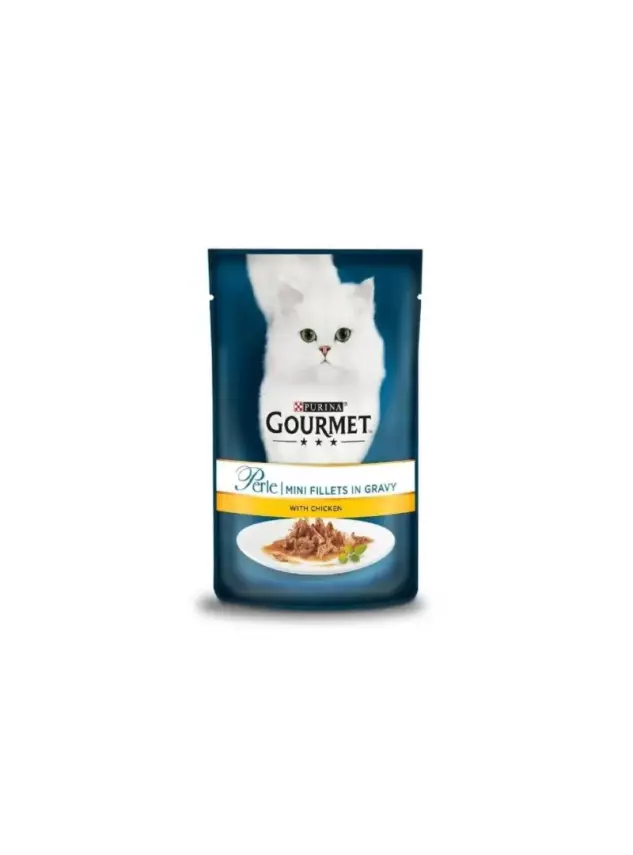 Gourmet Perle Izgara Tavuk Etli Pouch Kedi Maması 85 Gr - 1