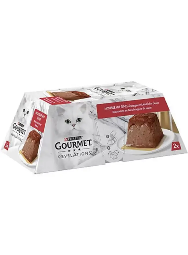 Gourmet Revelations Sığır Etli Kedi Yaş Maması 2 x 57 Gr - 1
