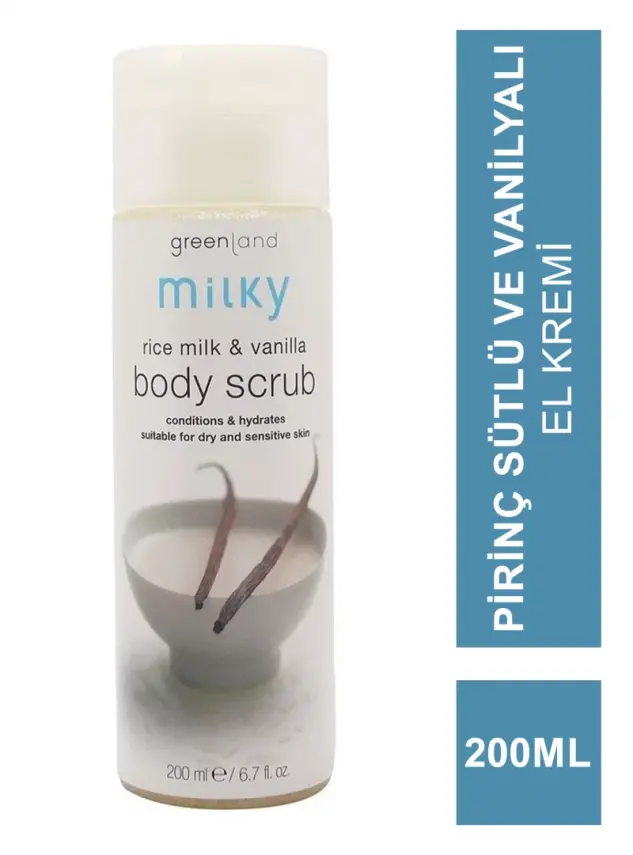 Greenland Body Scrub Rice Milk - Vanilla 200 ml - 1