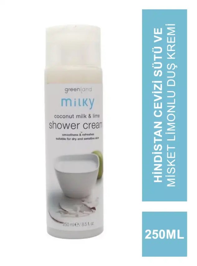 Greenland Milky Shower Cream Coconut Milk - Lime 250 ml - 1