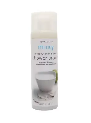 Greenland Milky Shower Cream Coconut Milk - Lime 250 ml - 2