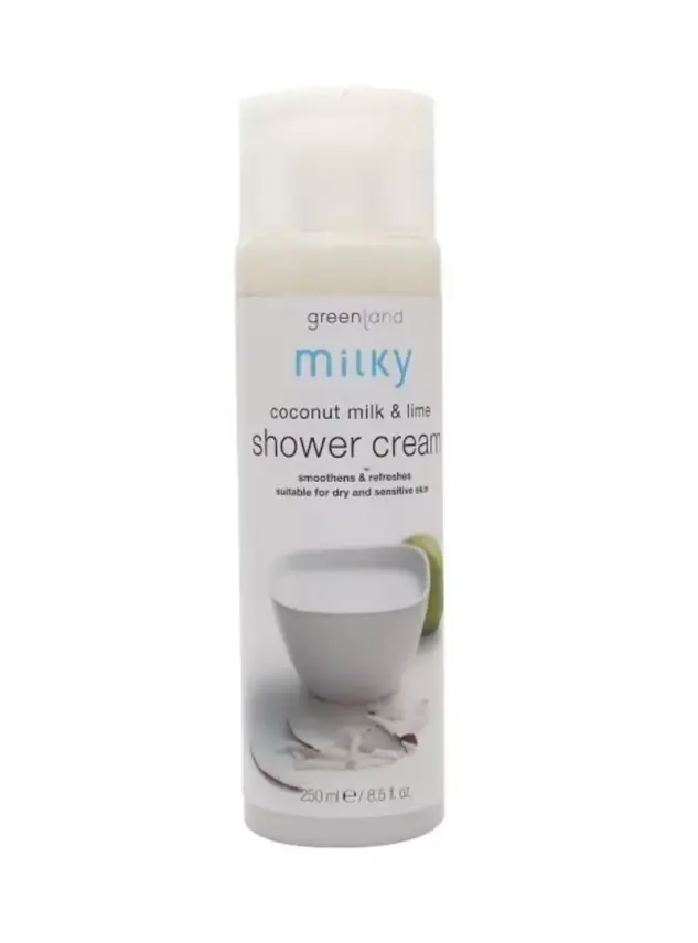 Greenland Milky Shower Cream Coconut Milk - Lime 250 ml - 2